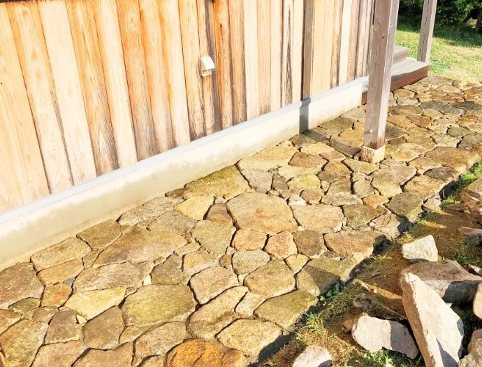 自然石張り石画像